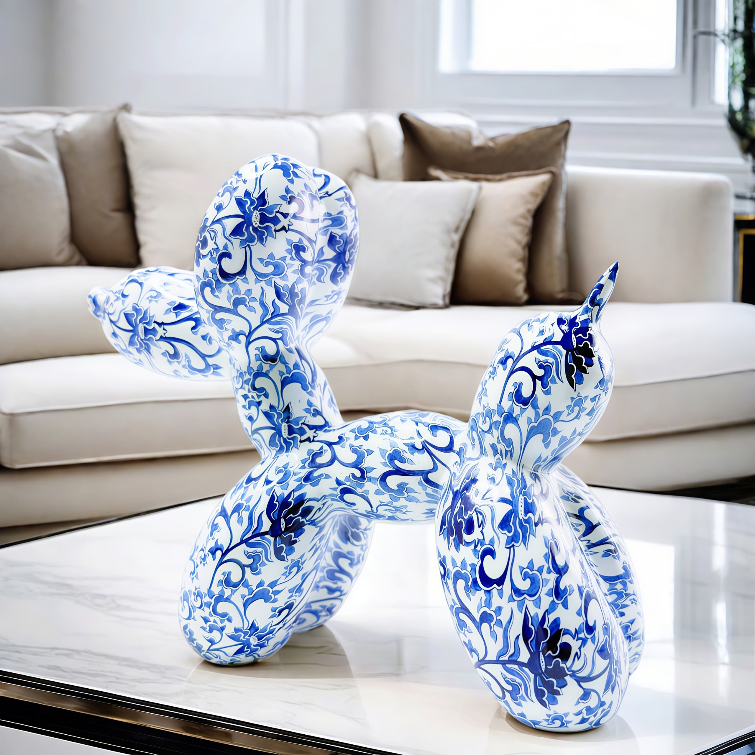 Tnessential Creative and Cute Balloon Dog Resin Crafts 3D Decor