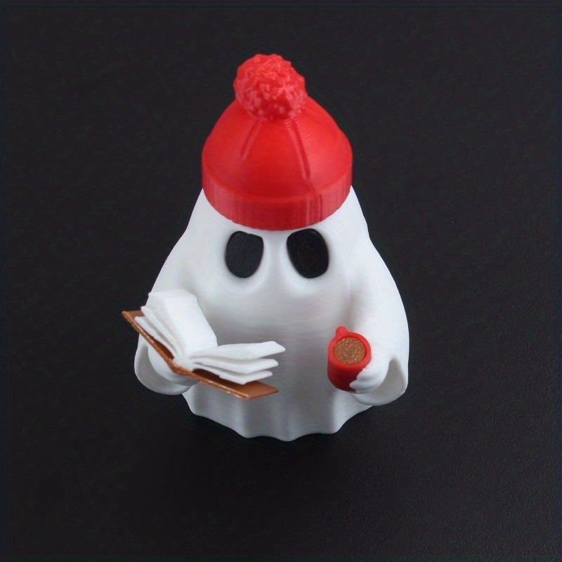 Tnessential Cute Ghost Reader Figurine Collectible Figurines Ornaments 3D Decor
