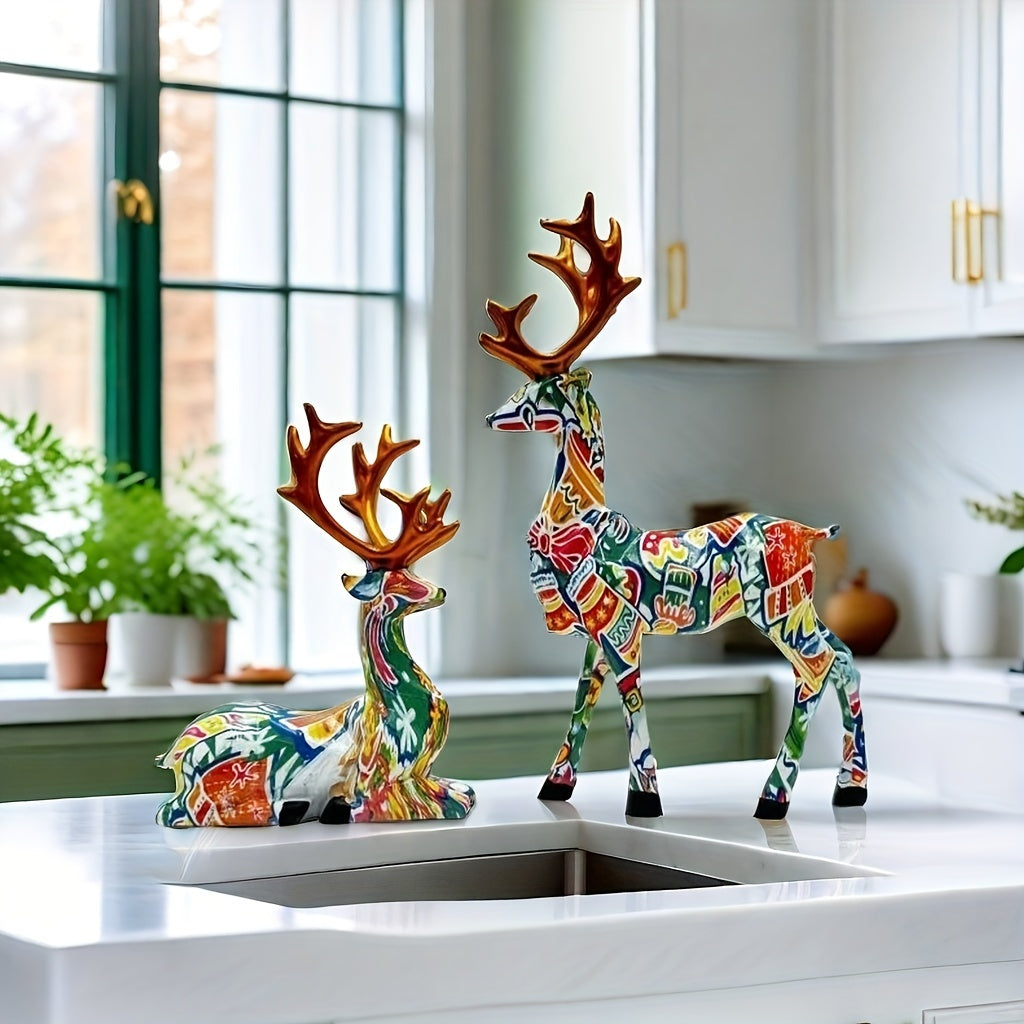 Tnessential U002fset of Reindeer 3D Decor