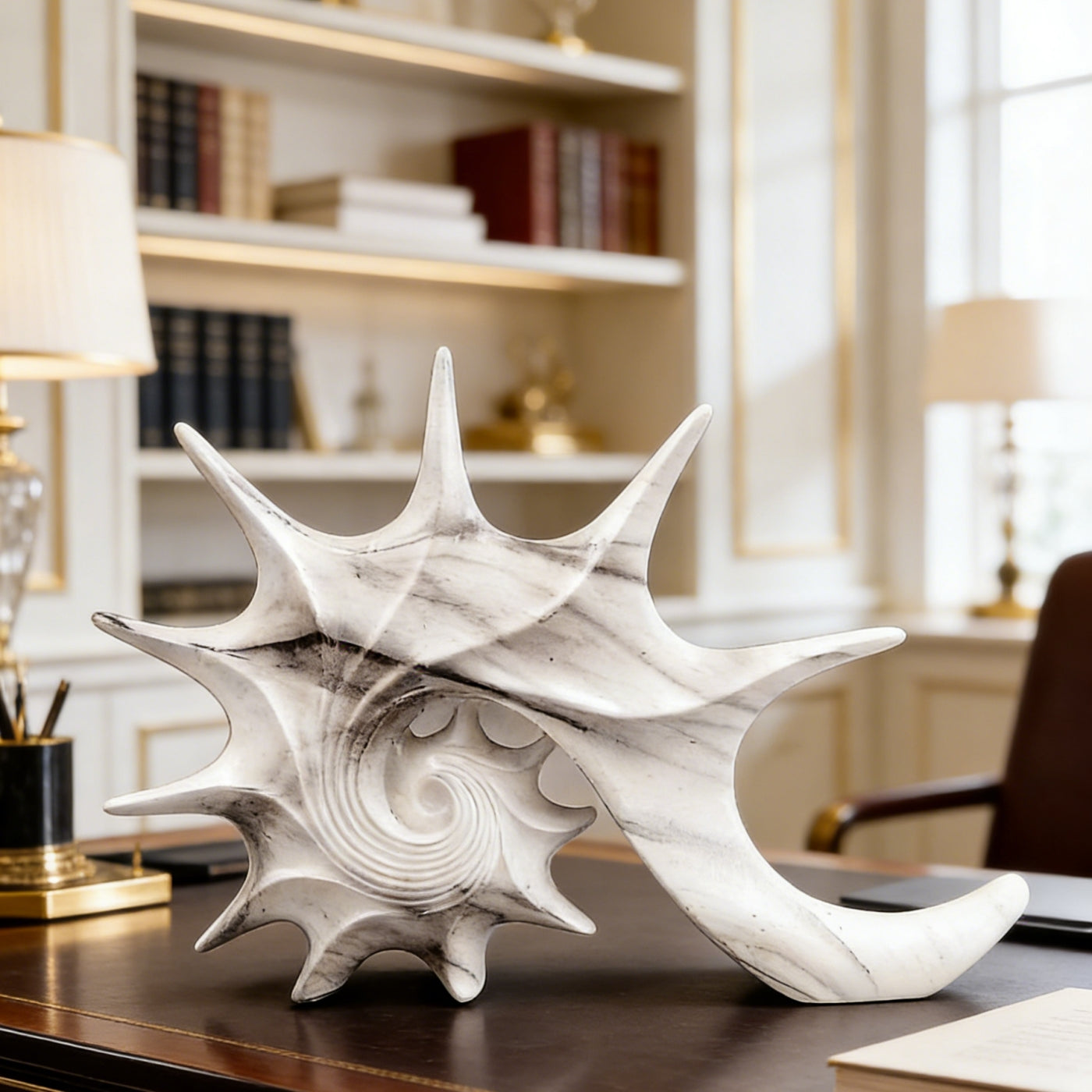 Tnessential Creative Geometric Aesthetic Classic Seashell Decorative 3D Decor