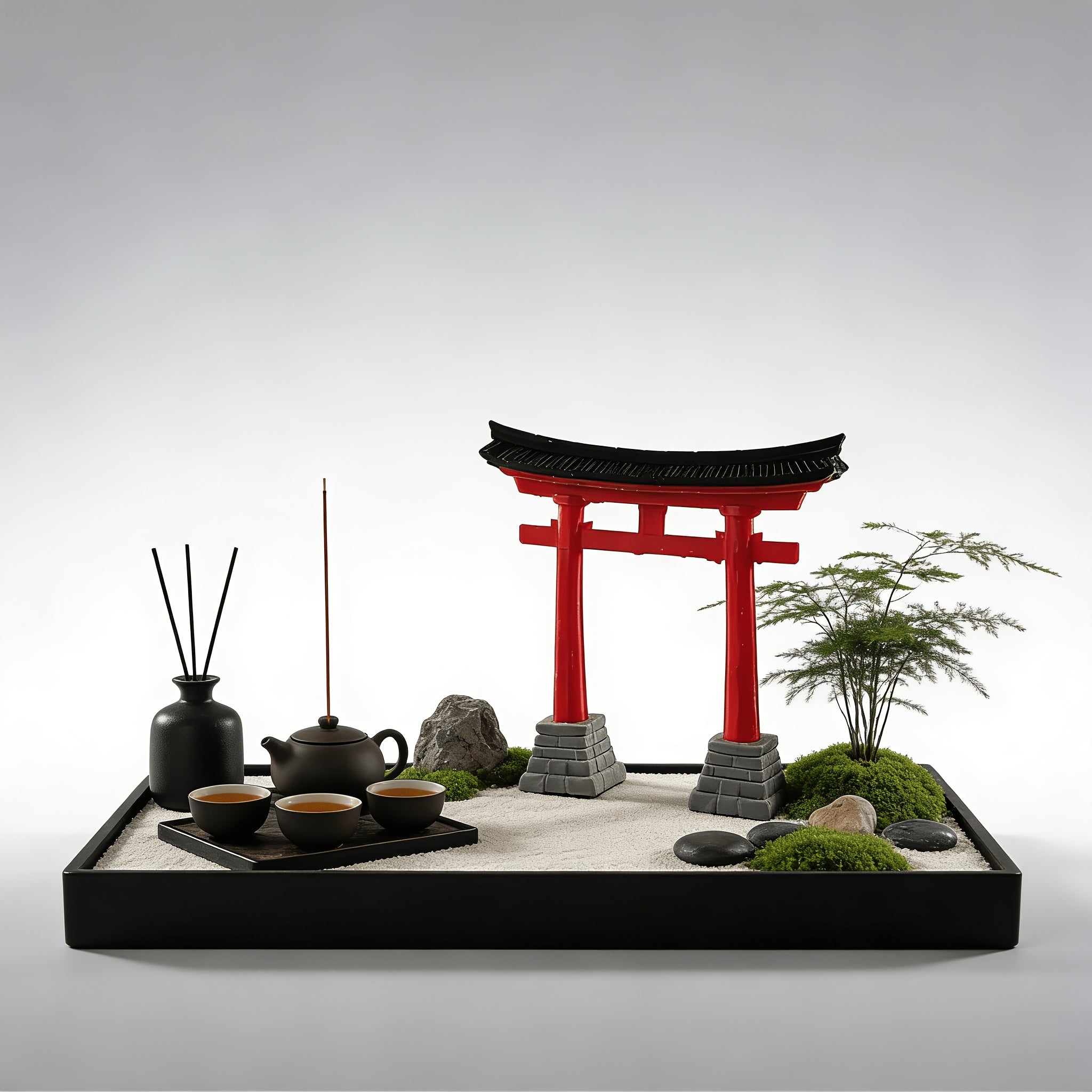 Tnessential Printed Japanese Torii Gate Ornament 3D Decor