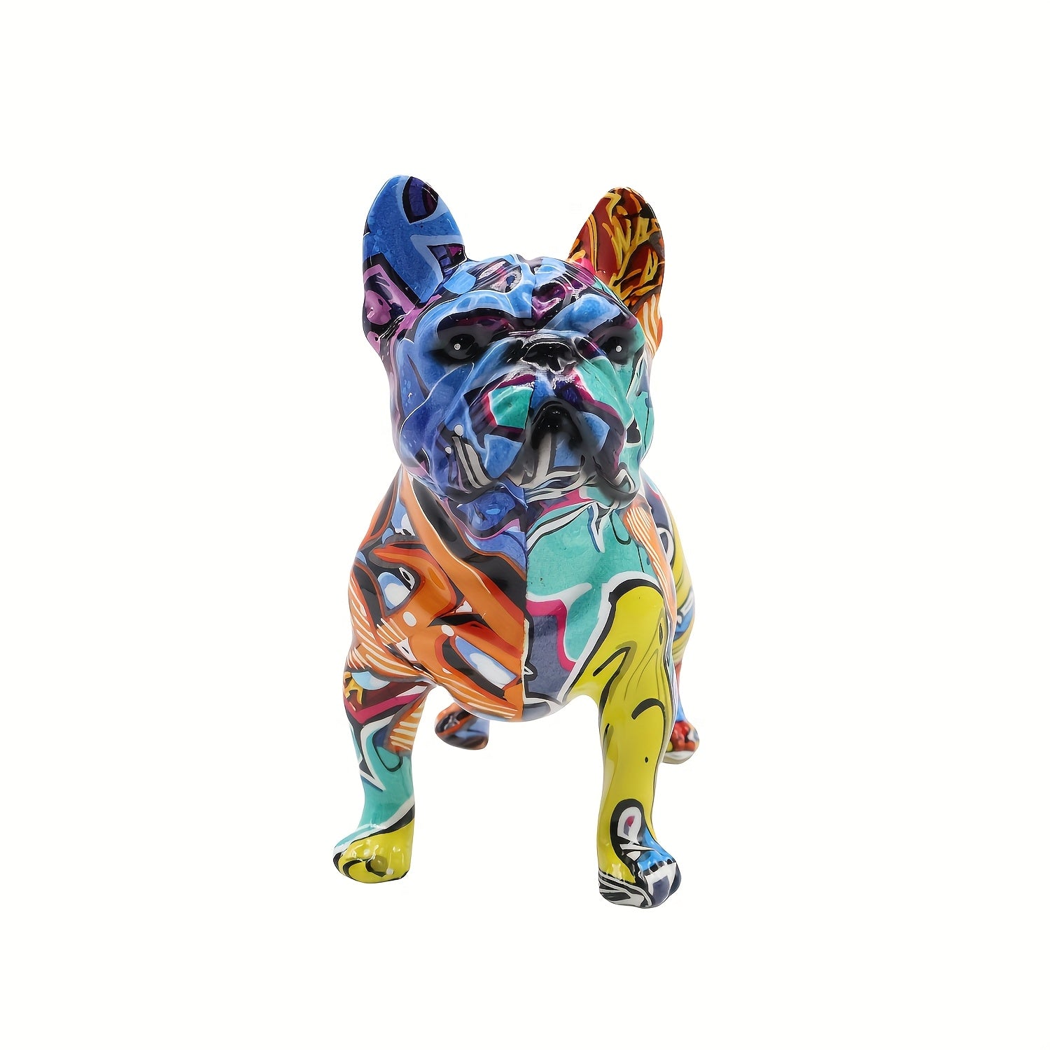 Tnessential Creative French Bulldog Resin Sculpture 3D Decor