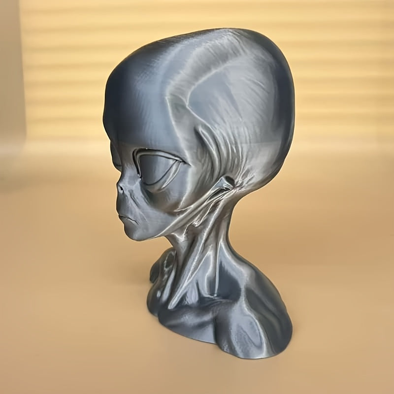 Tnessential Alien Bust Sculpture Statue 3D Decor