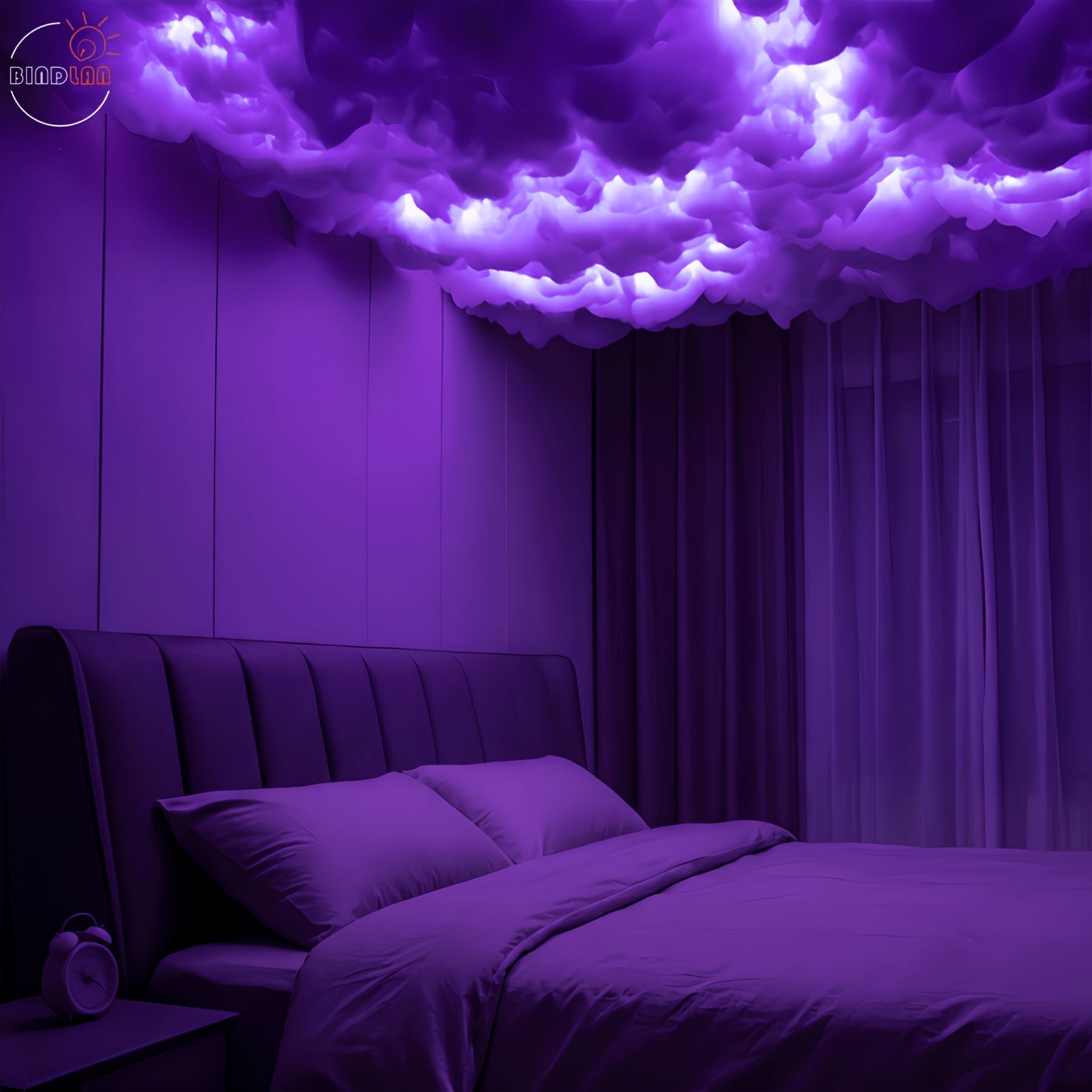 Tnessential BINDLAN 8M 2025 New 3D Thunder Cloud LED Light 3D Decor