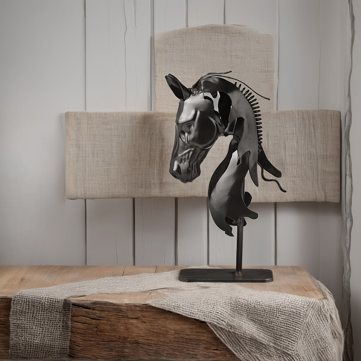 Tnessential D Bust of a Horse Head Sculpture 3D Decor