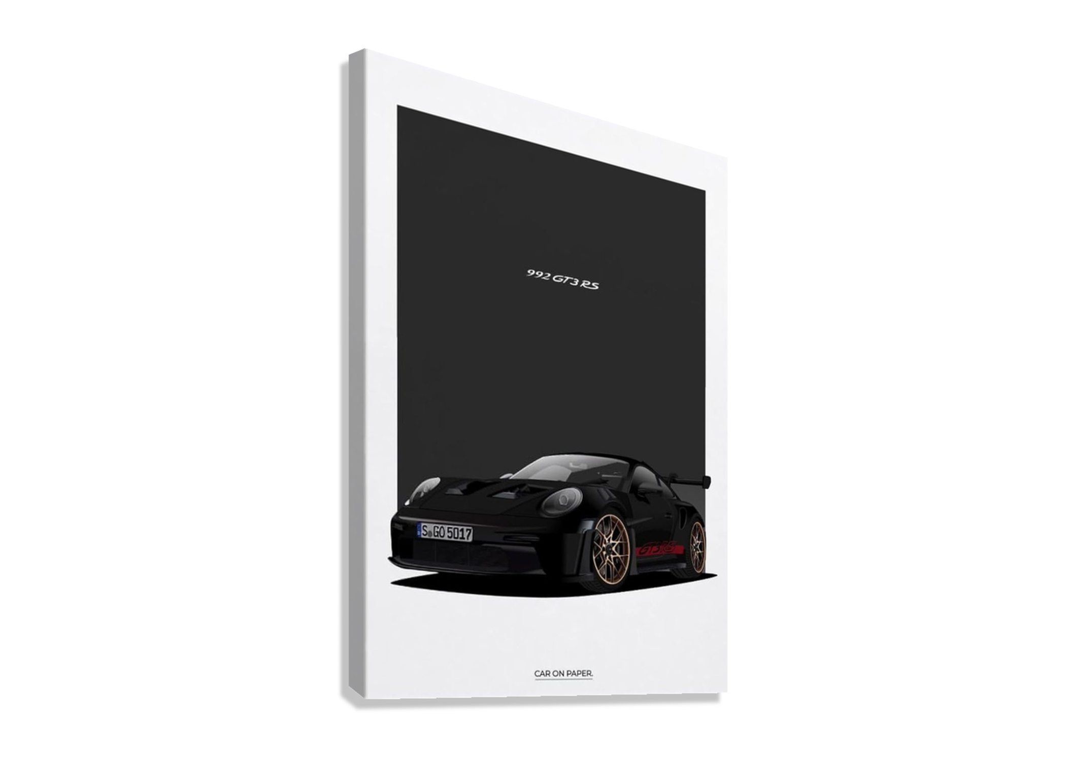 PORCHE 992 GT3 RS CANVAS POSTER