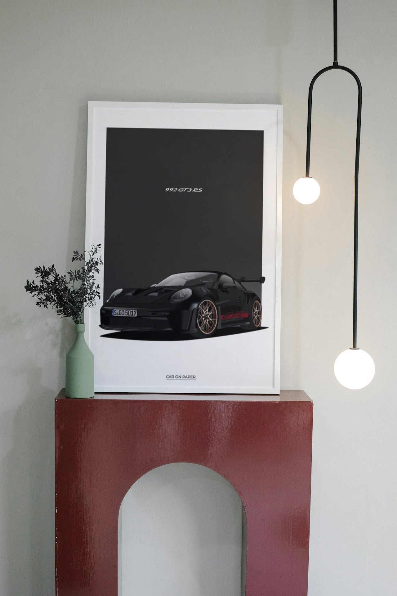 PORCHE 992 GT3 RS CANVAS POSTER