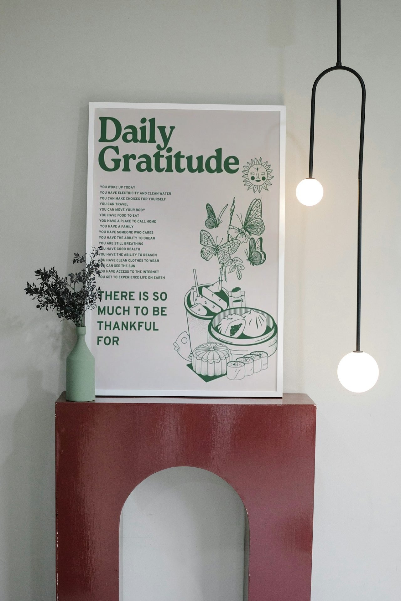 DAILY REMINDER OF GRATITUDE CANVAS POSTER