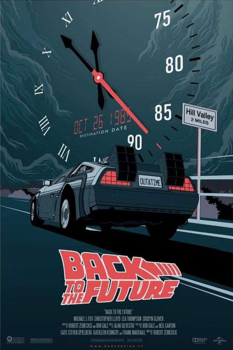BACK TO THE FUTURE MOVIE CANVAS POSTER