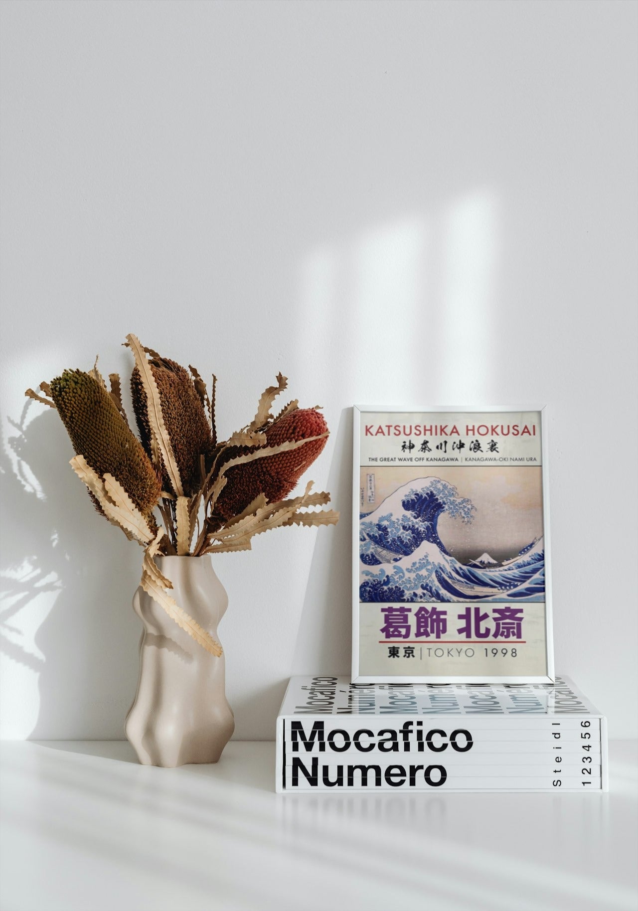 KATSUSHIKA HOKUSAI TSUNAMI CANVAS POSTER