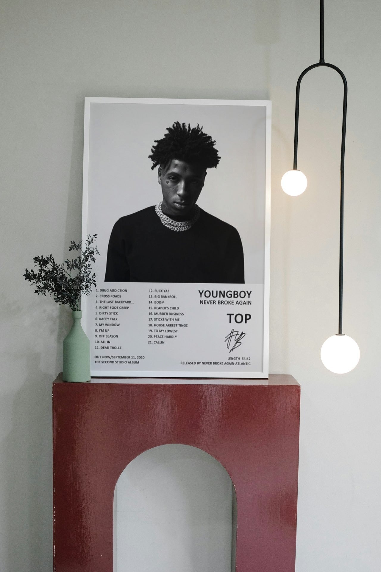 NBA YOUNG BOY "TOP" CANVAS POSTER