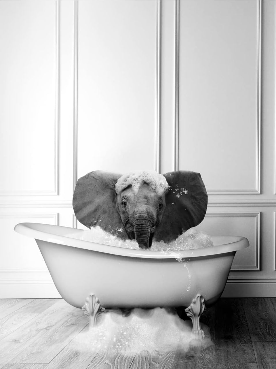 CUTE FUNNY ELEPHANT CANVAS POSTER