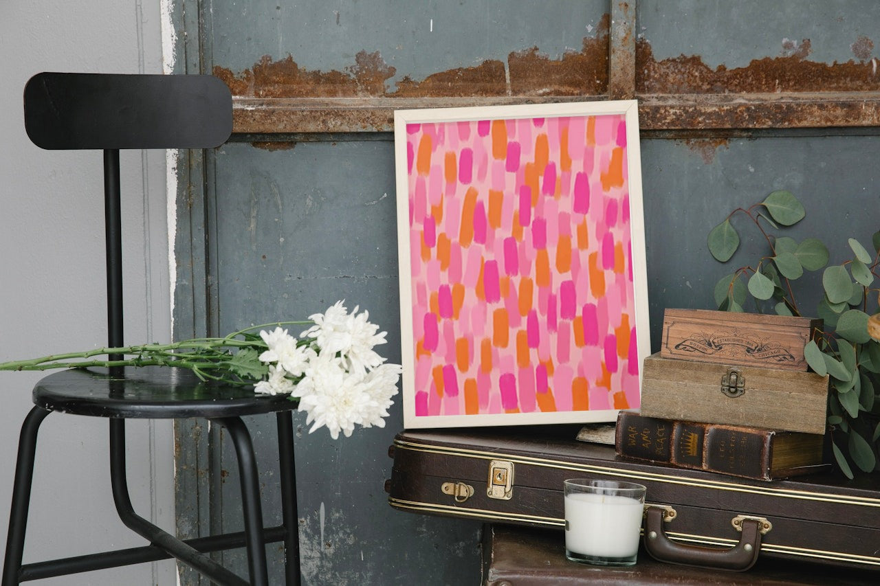 AESTHETIC PINK CANVAS POSTER