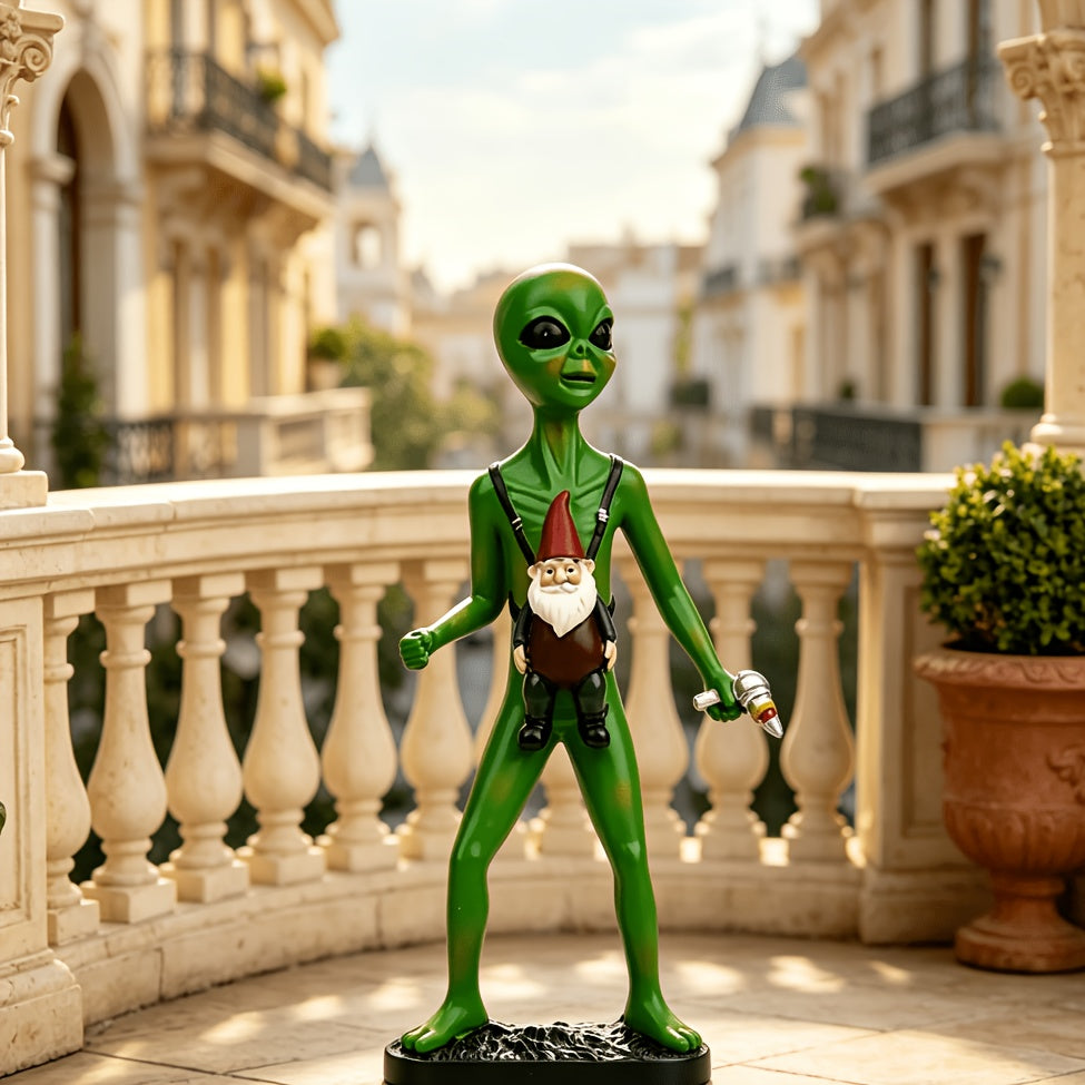 Tnessential Alien Statue Resin Figure 3D Decor