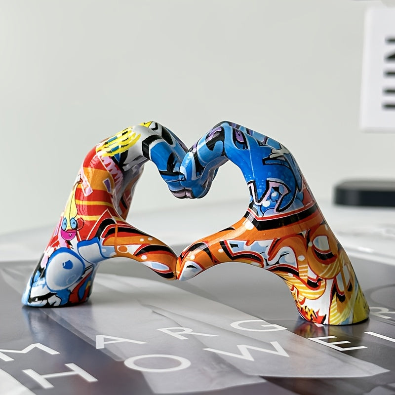 Tnessential U002fpersonalized Graffiti Multicolor Heart Ornament 3D Decor