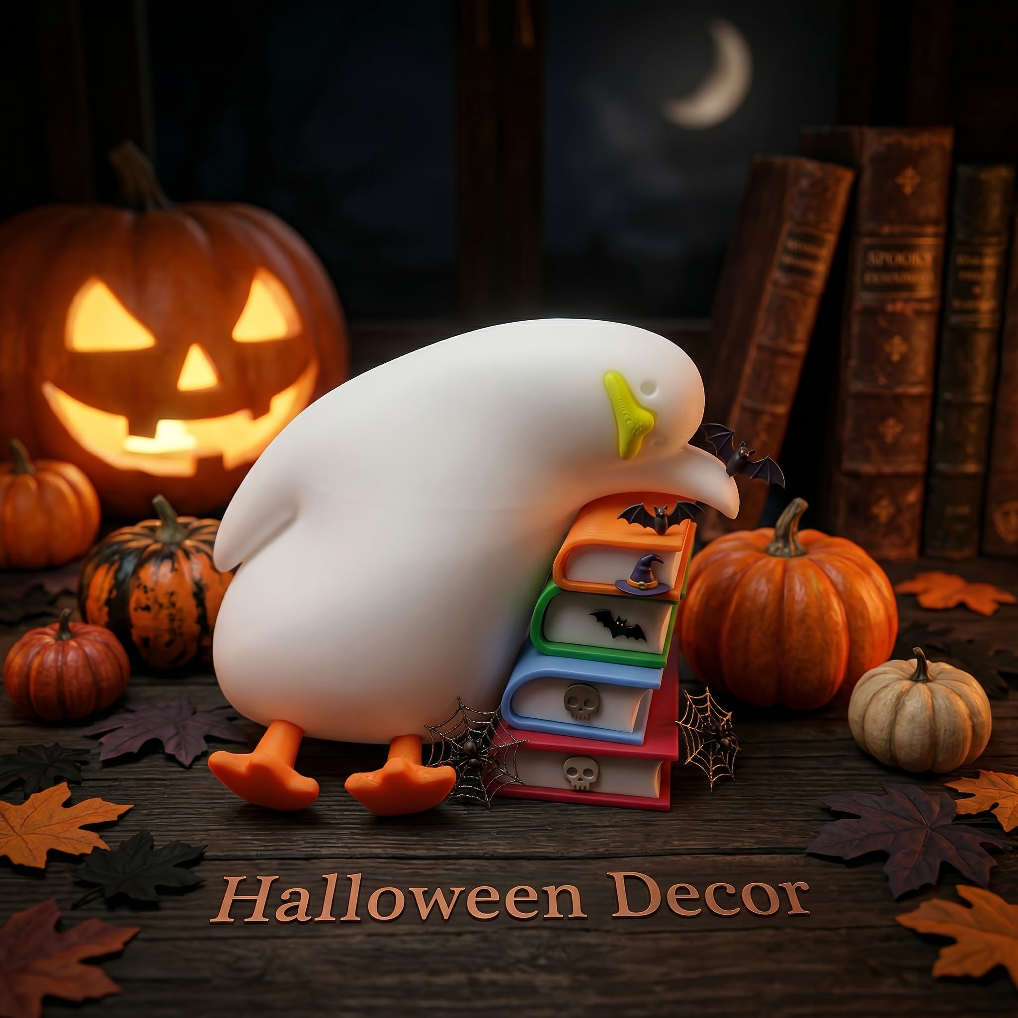 Tnessential Lazy Duck Figurine from a Book 3D Decor