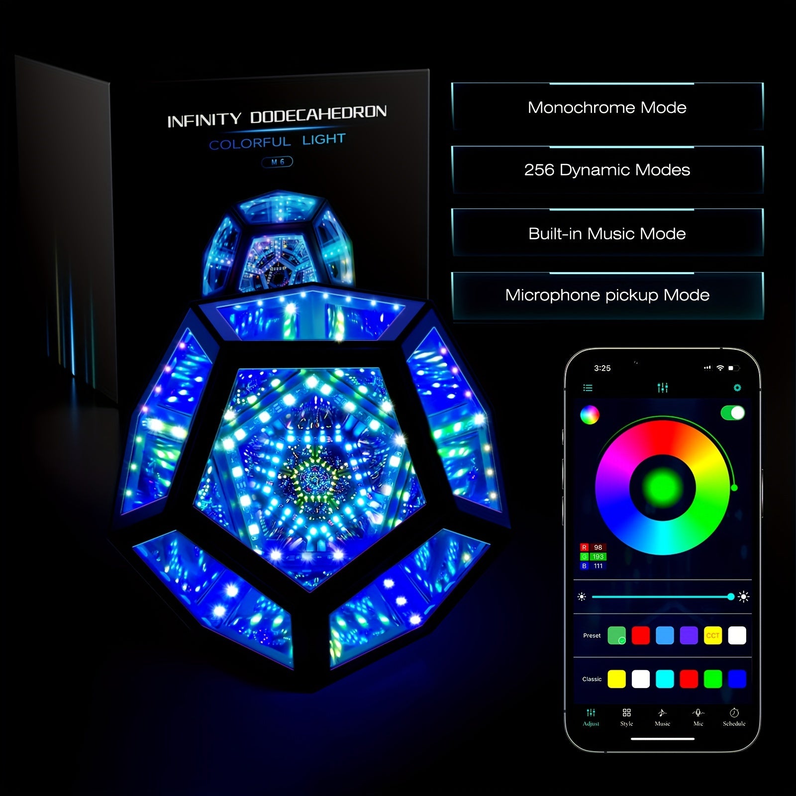 Tnessential Illuminate Your Room with a Magical Color Art Light 3D Decor