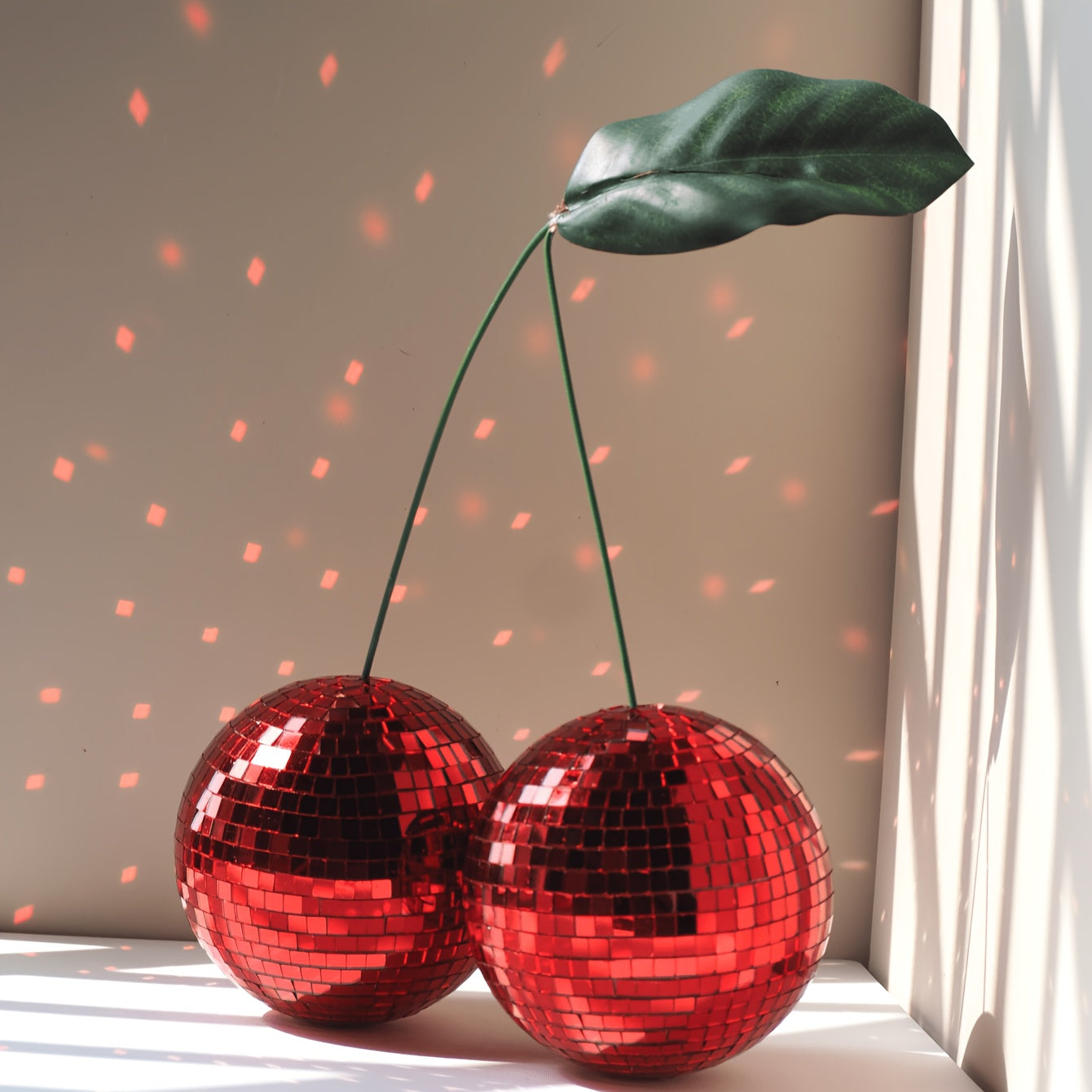 Tnessential Cherry Disco Party Decoration 3D Decor