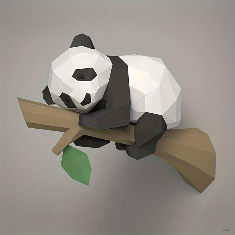 Tnessential Cm Papercraft Panda on the Tree Paper Model 3D Decor