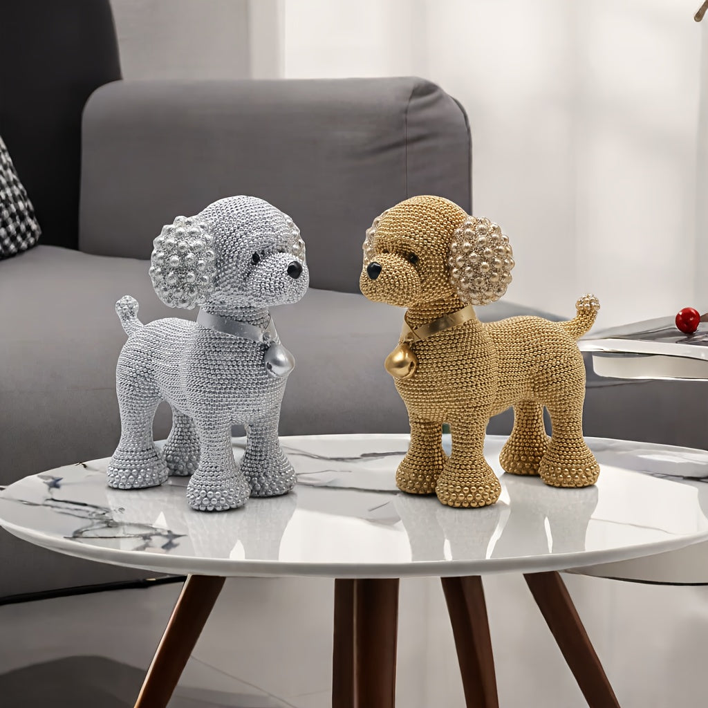 Tnessential Collectible Figurines Modern Luxury Teddy with Creative 3D Decor