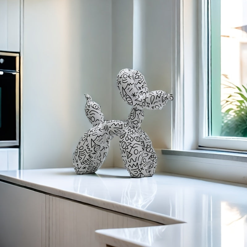 Tnessential Chic Balloon Dog Sculpture 3D Decor