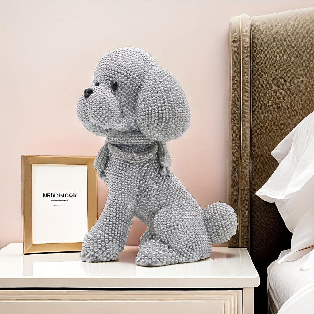 Tnessential Charming Teddy Dog Figurine 3D Decor