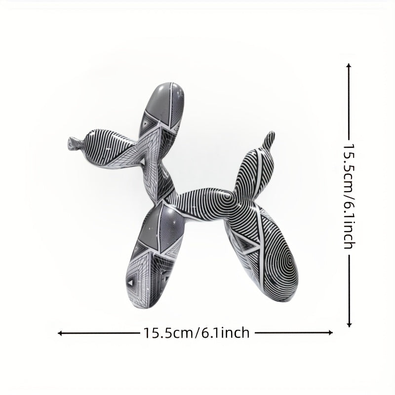 Tnessential Elegant Nordic Style Resin Balloon Dog Decoration 3D Decor