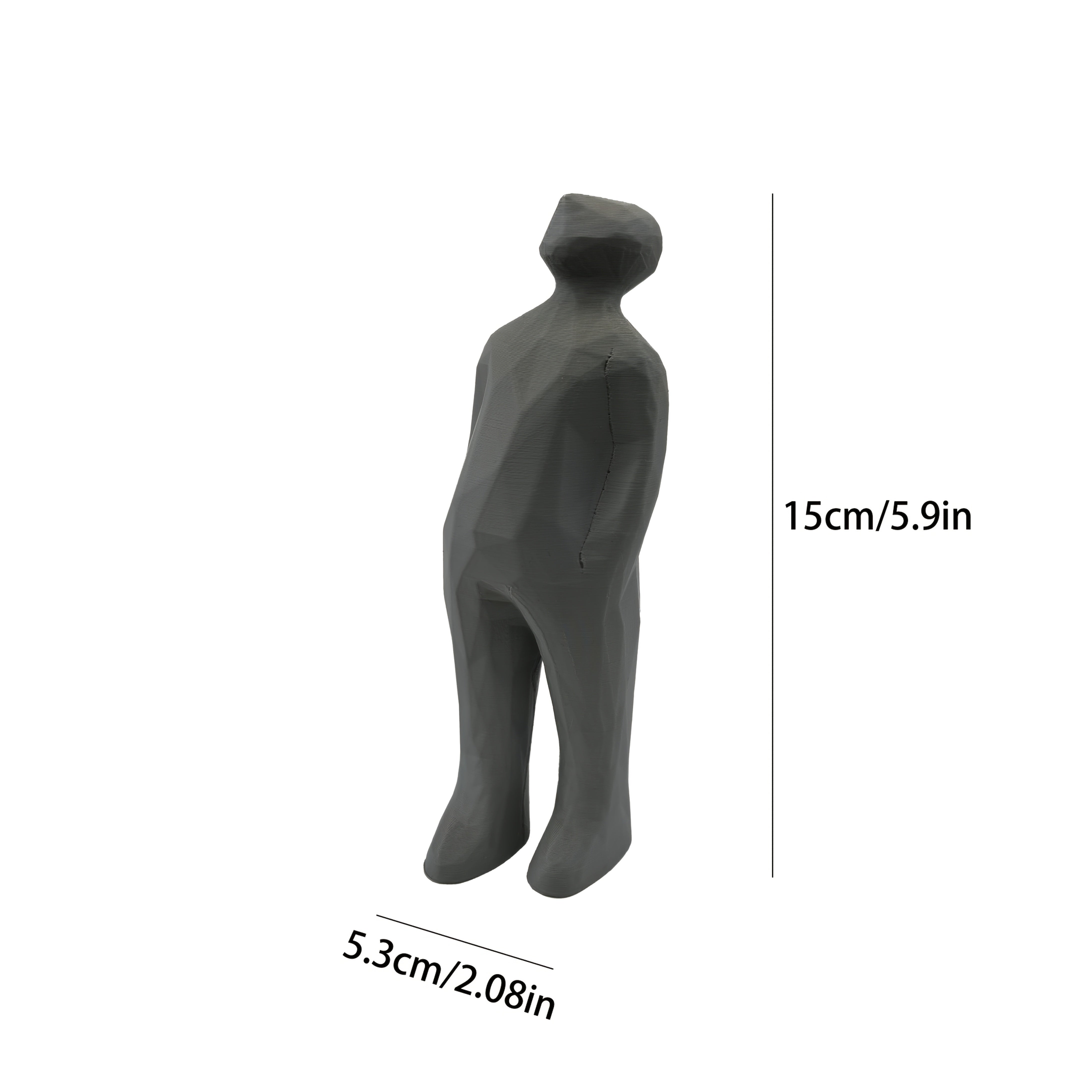 Tnessential Modern Minimalist Retro Abstract Human Statue 3D Decor