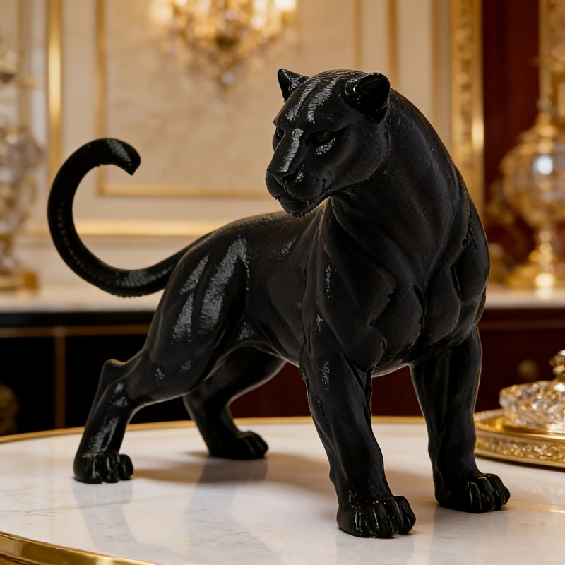 Tnessential Strong Panther Statue Decoration 3D Decor