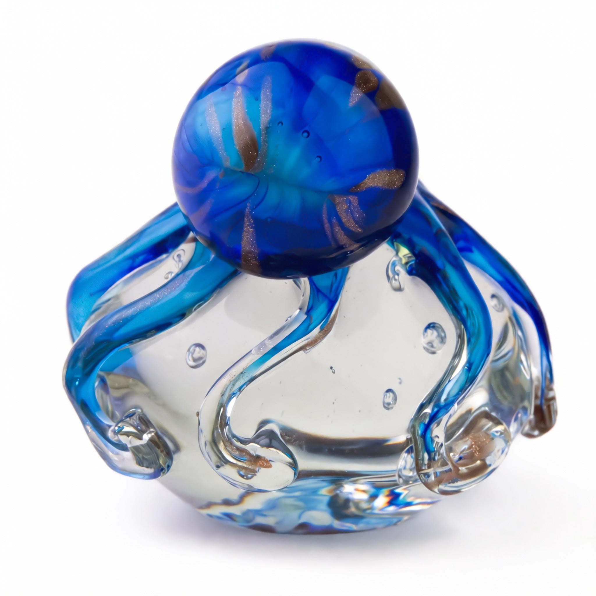 Tnessential Handmade Octopus Blown Glass Figurine 3D Decor