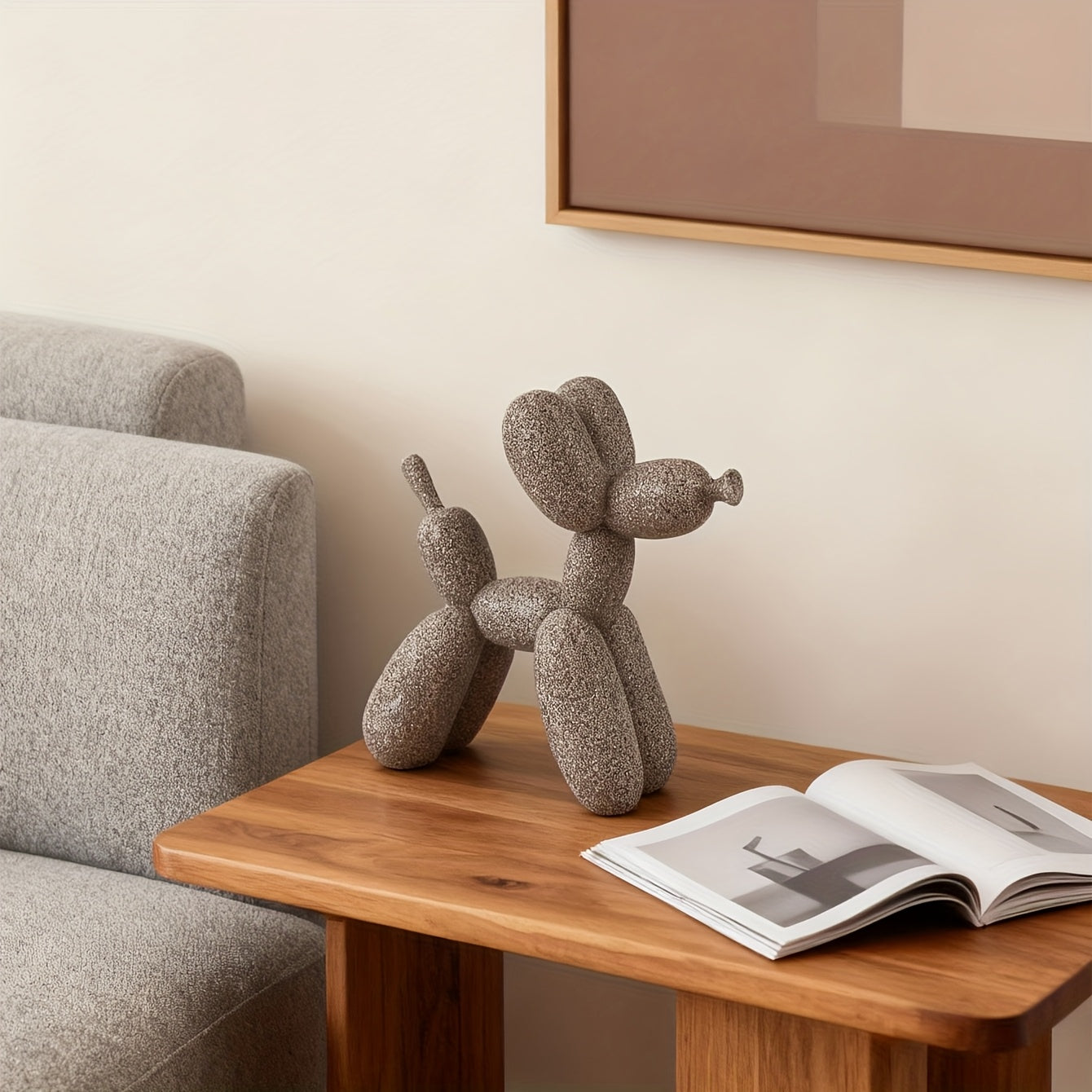Tnessential Modern Minimalist Balloon Dog Statue 3D Decor