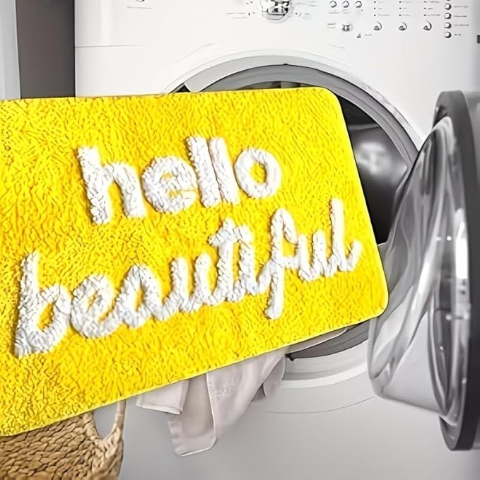 AESTHETIC PLAYFUL "HELLO BEAUTIFUL" RUG