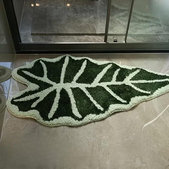 TROPICAL GREEN LEAF RUG