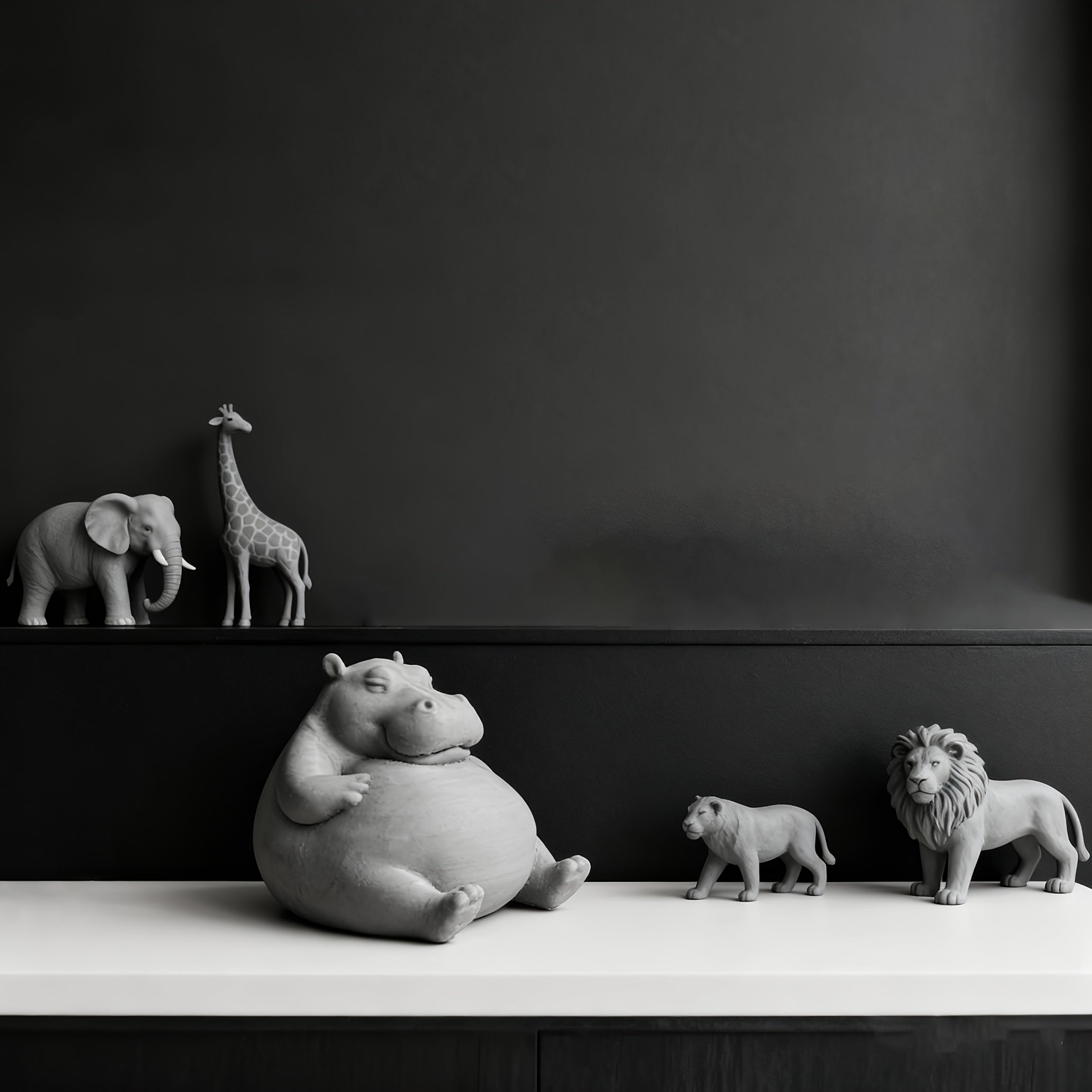 Tnessential Fat Hippo Glutinous Rice Dumplings Statue 3D Decor