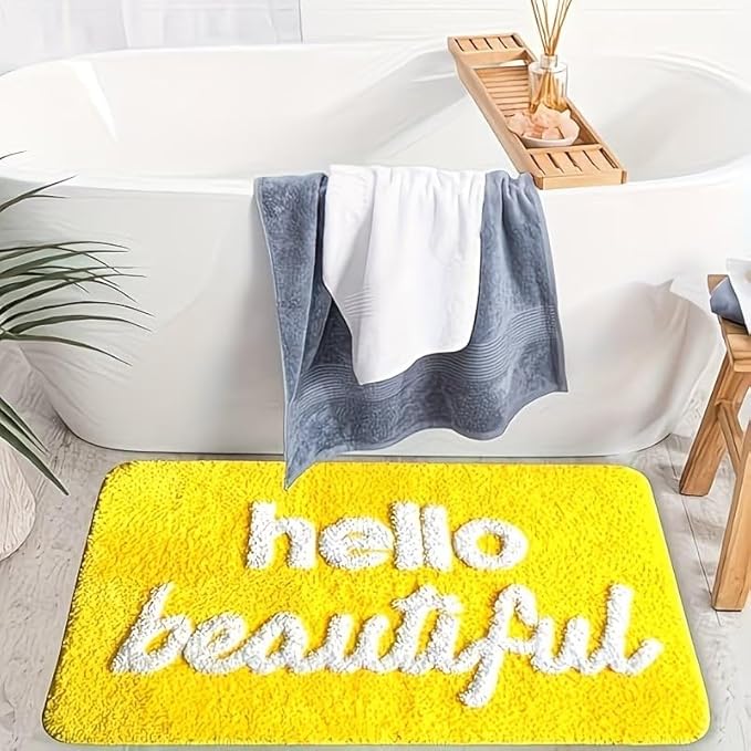 AESTHETIC PLAYFUL "HELLO BEAUTIFUL" RUG