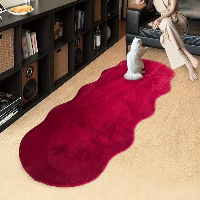 SOFT COZY BURGUNDY RUG