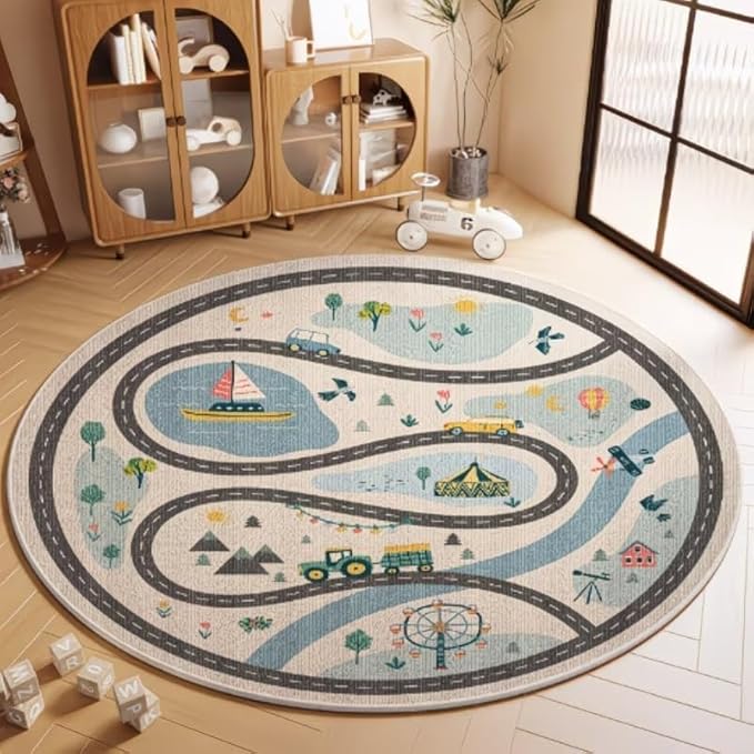 KIDS ROAD MAP RUG