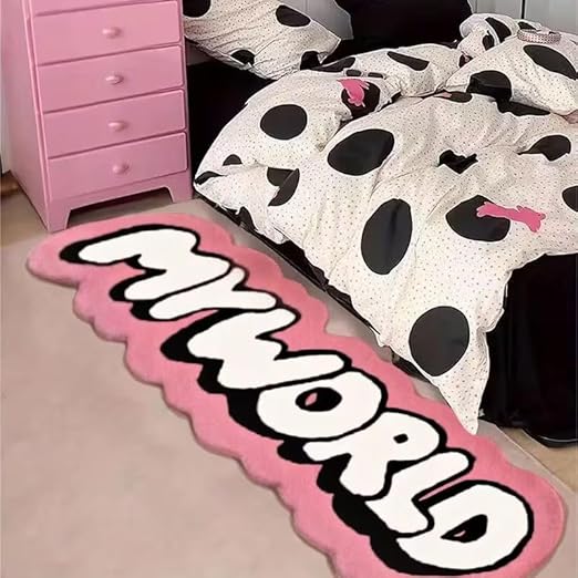PINK Y2K STYLE RUG