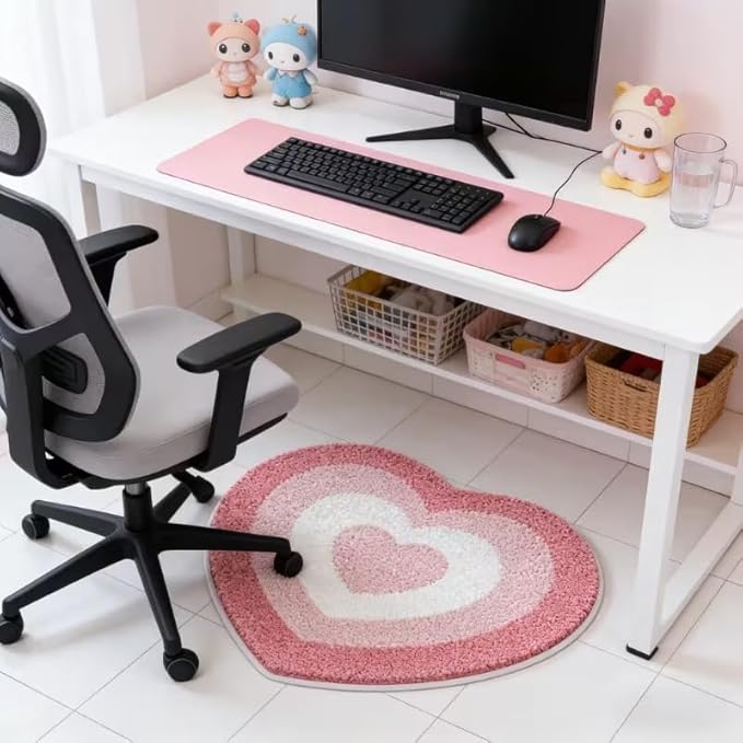 PINK HEART RUG
