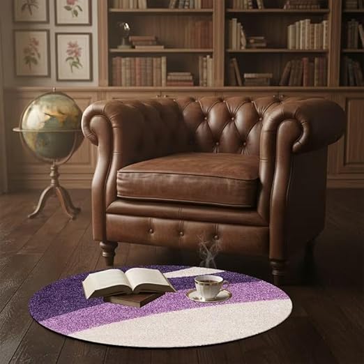 MODERN PURPLE WAVE RUG