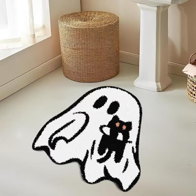 CUTE HALLOWEEN GHOST RUG