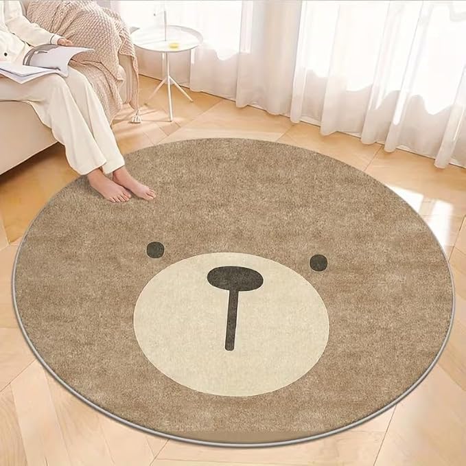 CUTE BROWN TEDDY BEAR RUG