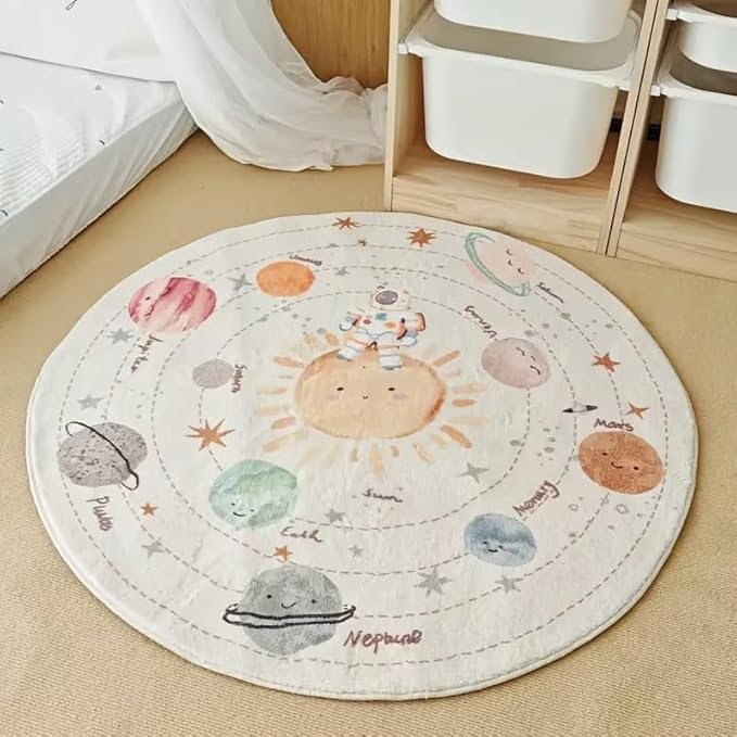 CUTE SPACE CIRCLE RUG