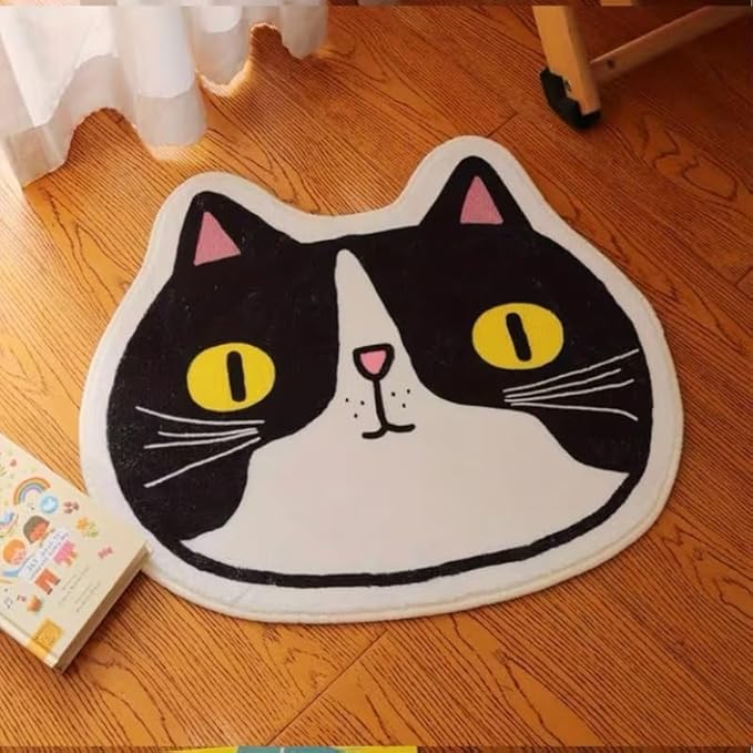 CARTOON CAT FACE RUG