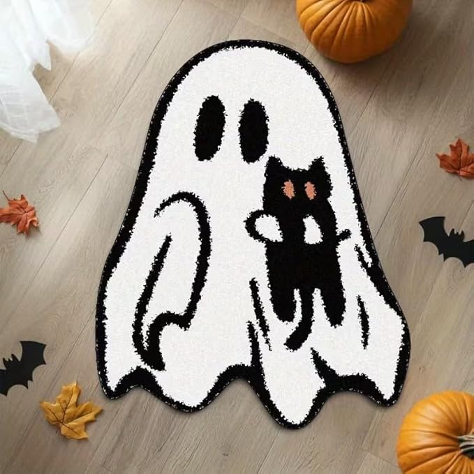 Cute Halloween Ghost Rug