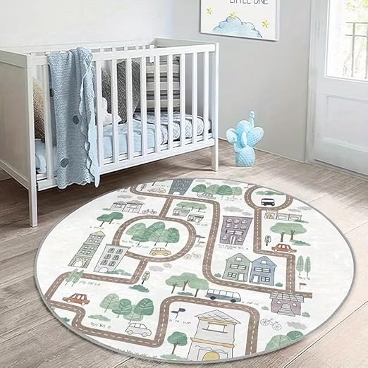 KIDS CITY CAR TRACK RUG