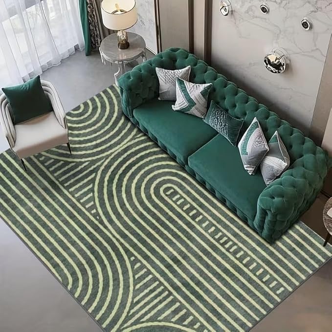 AESTHETIC DARK GREEN RUG
