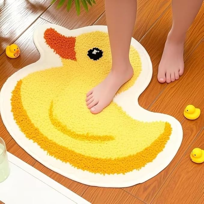 CUTE YELLOW DUCK RUG