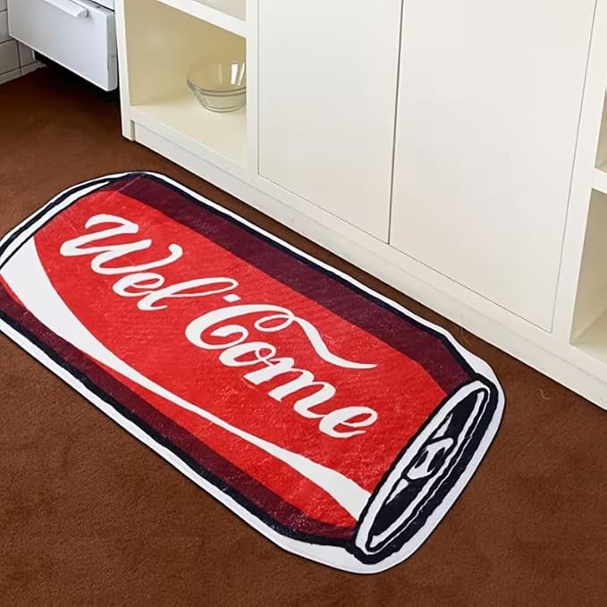 Soda Can Welcome Rug
