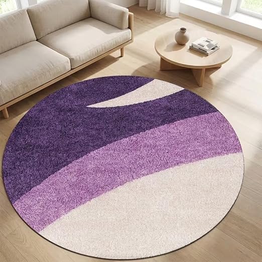 MODERN PURPLE WAVE RUG